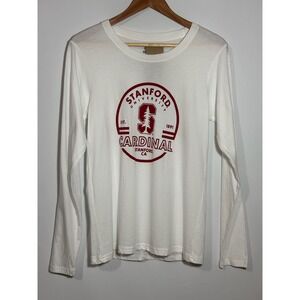 Stanford‎ University Cardinal Long Sleeve T-Shirt College White Size M